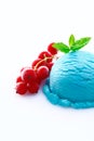 Heavy colored blue cyan icecream ball Royalty Free Stock Photo