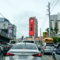 Heavy commuter traffic on EDSA Avenue, Manila