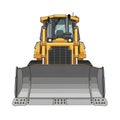heavy construction bulldozer in operation Royalty Free Stock Photo