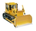 Heavy crawler bulldozer isolated Royalty Free Stock Photo