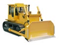 Heavy crawler bulldozer isolated Royalty Free Stock Photo