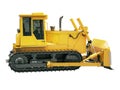 Heavy crawler bulldozer isolated Royalty Free Stock Photo