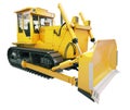 Heavy crawler bulldozer isolated Royalty Free Stock Photo