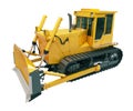 Heavy crawler bulldozer isolated Royalty Free Stock Photo
