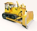 Heavy crawler bulldozer Royalty Free Stock Photo
