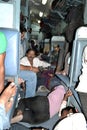 Heavy crowd in an indian train