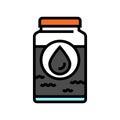 heavy crude oil color icon vector illustration