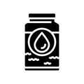 heavy crude oil glyph icon vector illustration