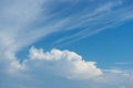 Heavy cumulus clouds in the sky before a thunderstorm