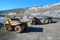 Heavy dump truck carrying the iron ore Royalty Free Stock Photo