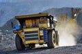 Heavy dump truck carrying the iron ore Royalty Free Stock Photo