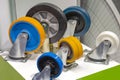 Heavy Duty Castors Wheels Royalty Free Stock Photo