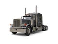 Heavy duty dark gray big truck Royalty Free Stock Photo