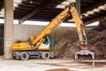 Heavy duty excavator doing earth moving Royalty Free Stock Photo