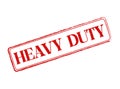 Heavy Duty Rubber Stamp Seal with an Outline and Text Royalty Free Stock Photo