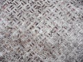 Heavy duty rusty metal background with non slip repetitive patten