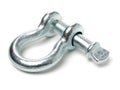 Heavy duty shackle d-ring for vehicle recovery and towing