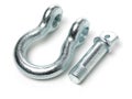 Heavy duty shackle d-ring for vehicle recovery and towing