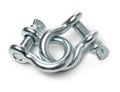 Heavy duty shackle d-ring for vehicle recovery and towing