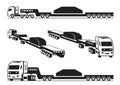 Heavy duty truck transports cargo