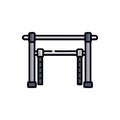 Heavy Duty Weighted Pull-Up Bar Icon Royalty Free Stock Photo