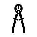 Heavy duty wire rope cutter solid icon Royalty Free Stock Photo