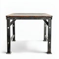 Heavy Duty Workshop Table with Sturdy Metal Frame Design Royalty Free Stock Photo