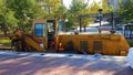 Heavy equipment being used for WMATA Safetrack Surge 7 at Rockville station