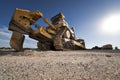 Heavy Equipment Bulldozer with Plow Royalty Free Stock Photo