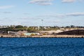 Heavy Equipment at Coal Shipping Area Royalty Free Stock Photo