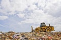 Heavy Equipment in Landfill Royalty Free Stock Photo