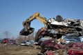 Automobile junk-yard Royalty Free Stock Photo