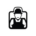 Heavy Equipment Operator Icon Royalty Free Stock Photo