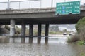 Heavy flooding on 78 Freeway in Oceanside due to Winter Storm