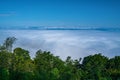 Heavy Fog over Shenandoah Valley Royalty Free Stock Photo