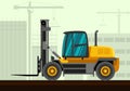 Heavy forklift industrial crane Royalty Free Stock Photo