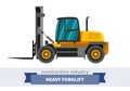 Heavy forklift industrial crane Royalty Free Stock Photo