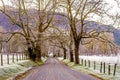 A heavy frost covers the fields of Cades Cove. Royalty Free Stock Photo