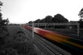 Heavy goods train abstract