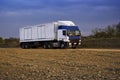 Heavy Goods in Transit via Dirt Roads Royalty Free Stock Photo