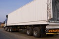 Heavy Goods in Transit - White Lorry Royalty Free Stock Photo