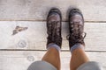 Heavy hiking boots Royalty Free Stock Photo