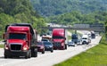 Heavy Interstate Traffic As Fuel Prices Climb Royalty Free Stock Photo