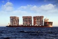 Giant heavy-lift ship RED ZED 2 anchored in Algeciras bay.