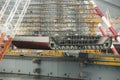 Heavy lifting floating crane Royalty Free Stock Photo