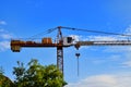 Heavy-load tower cranes on building