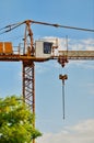 Heavy-load tower cranes on building