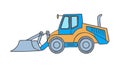 Heavy Loader Construction Vehicle Industrial Equipment Vector, vector design Generative AI Royalty Free Stock Photo