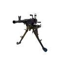 Heavy machine gun isolated on a white background Royalty Free Stock Photo