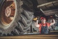 Heavy Machinery Mechanic Royalty Free Stock Photo